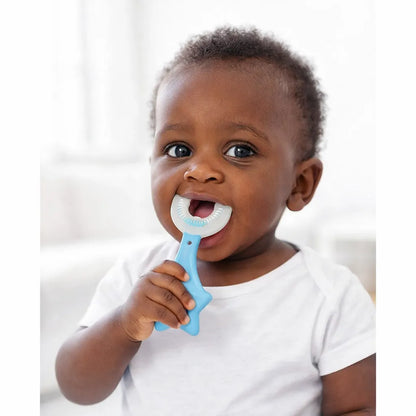 🦷 Brosse à dents en silicone douce pour bébé – Forme en U
