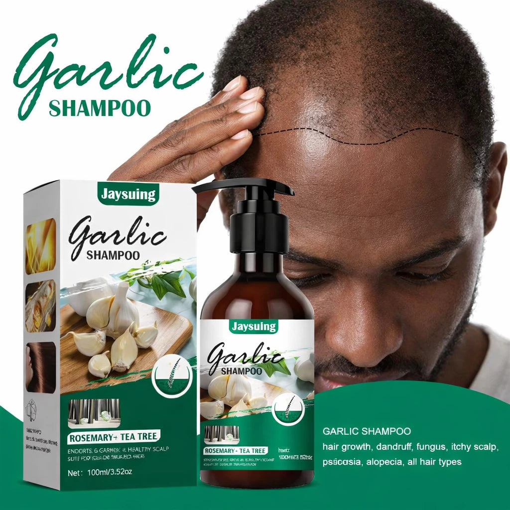 JAYSUING Shampooing à l’Ail Anti-Pelliculaire & Anti-Chute