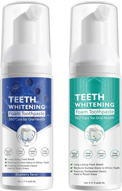 ALIVER Teeth Whitening Mousse Blanchissante pour les Dents – Sourire Blanc & Frais au Quotidien